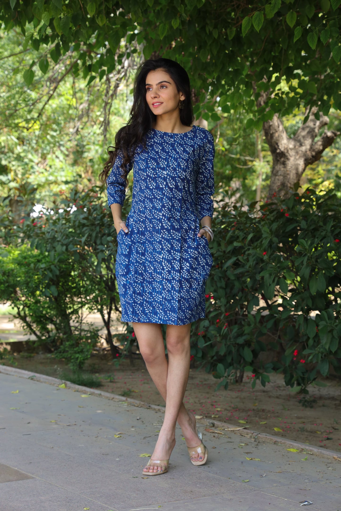 Shift dress in Indigo shade