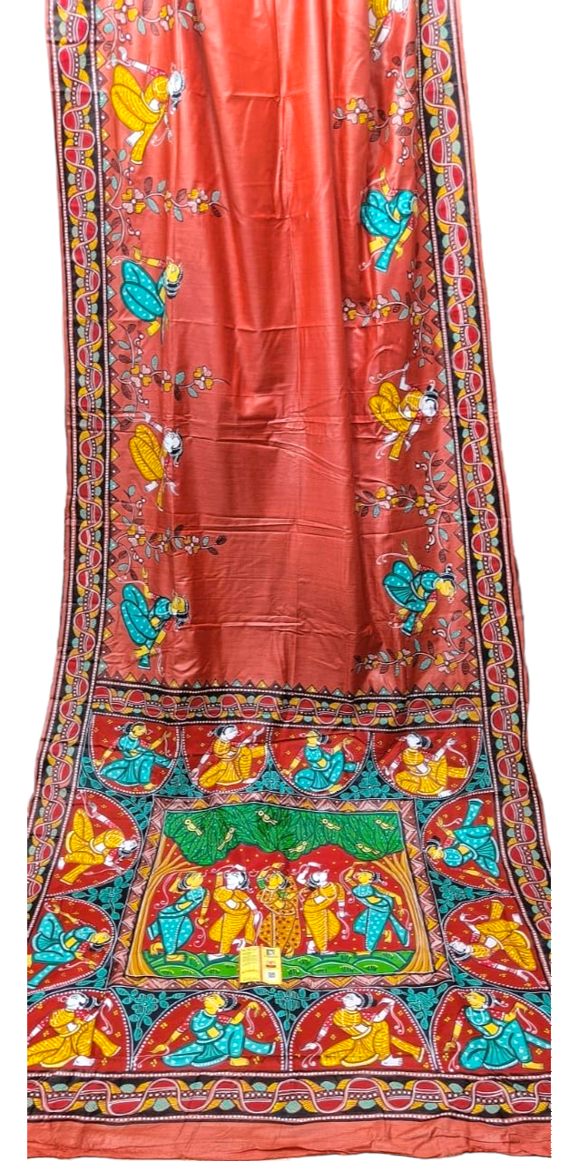 Pattachitra Silk saree