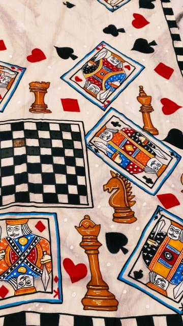 Playing Cards Concept Saree