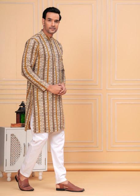 Pichwai Mens kurta, pichwai painting kurta for men, pichwai kurta for men
