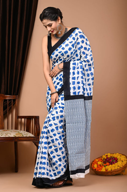 Quirky Mul Mul Cotton saree