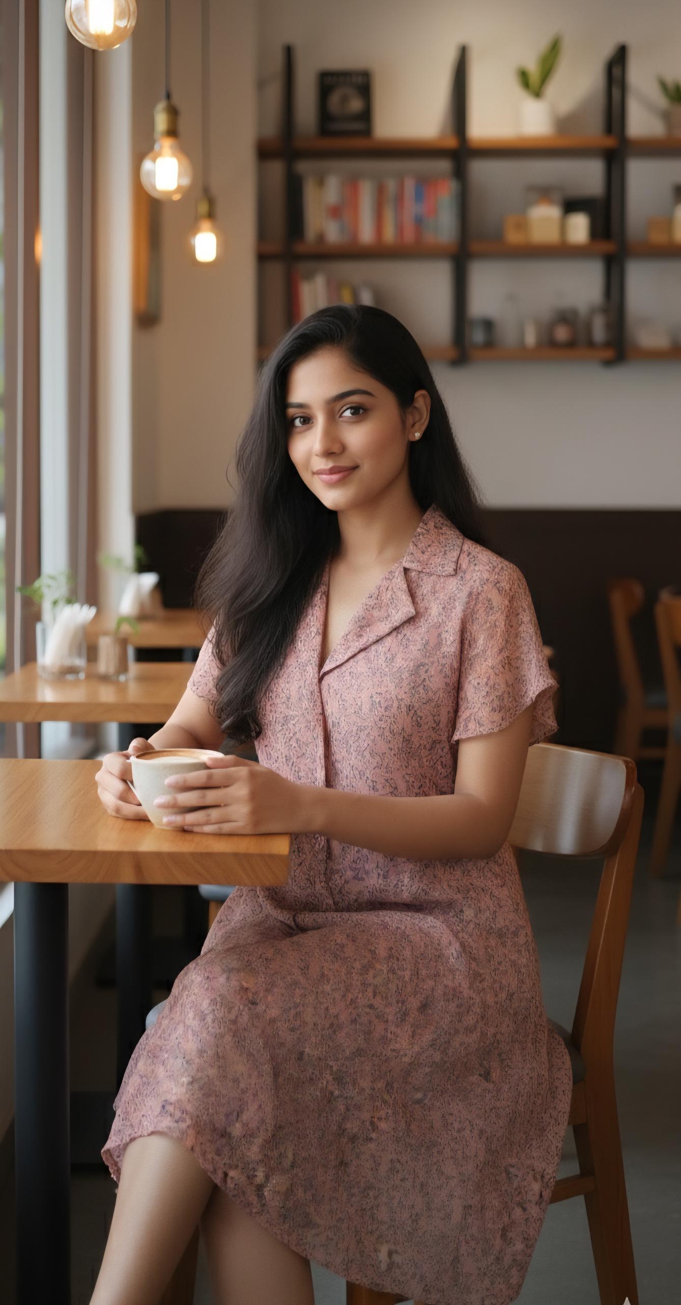 Ranga Chakra Ditsy Floral Georgette Collared Dress